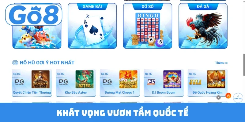 khat vong vuon tam quoc te Khát vọng vươn tầm quốc tế