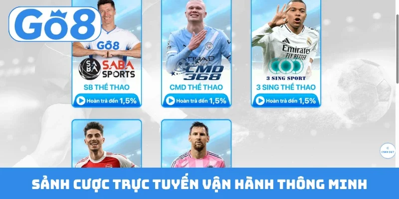 Sảnh cược trực tuyến vận hành thông minh